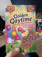 Golden gaytime birthday cake