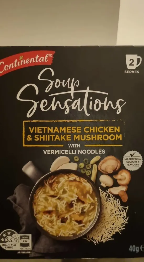 Soup Sensations Vietnamese chicken and mushroom with noodles