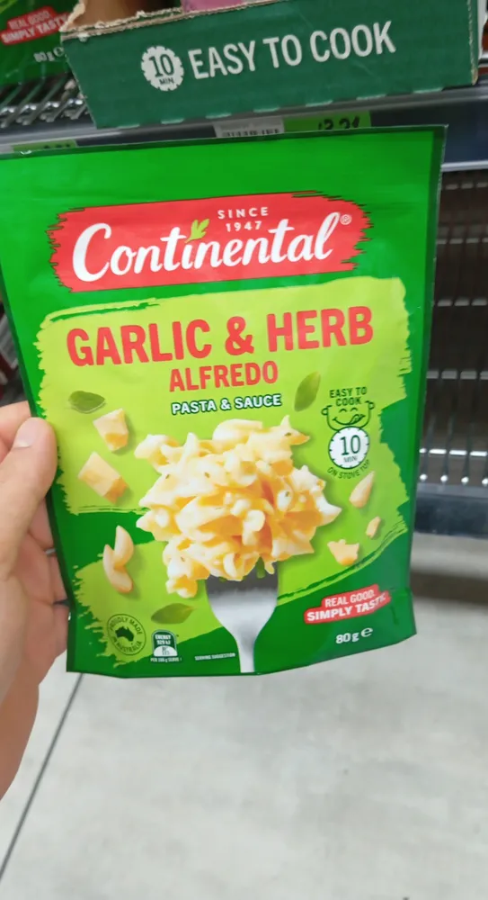 Garlic & Herb Alfredo Pasta & Sauce