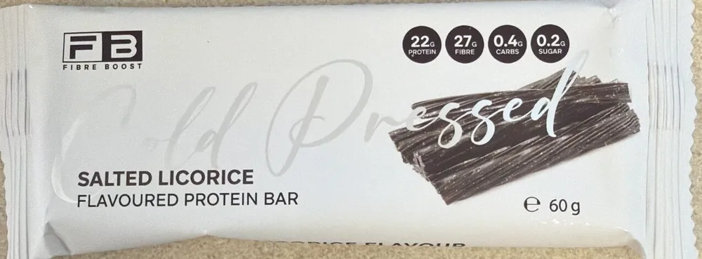 Salted Licorice Flavoured Cold Pressed Protein Bar