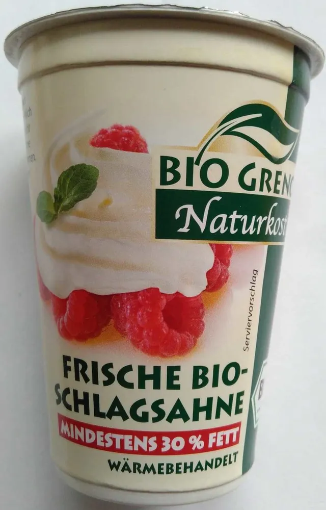 Frische Bio-Schlagsahne