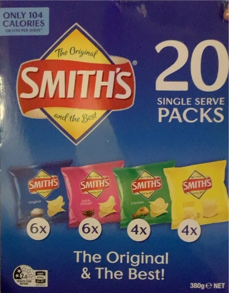 Cheese & Onion Flavoured Crinkle Cut Potato Chips