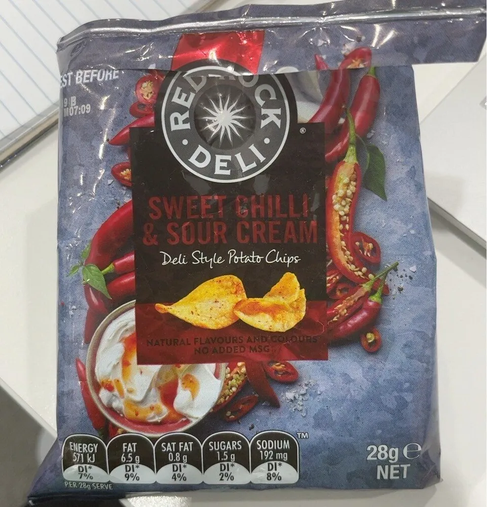 Sweet Chilli & Sour Cream Flavoured Potato Chips