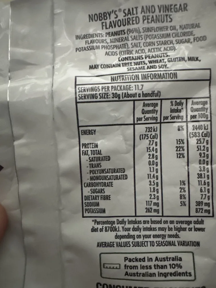 Salt & Vinegar Peanuts