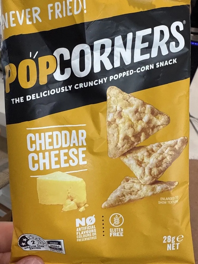 Cheddar Cheese Popcorn Chips