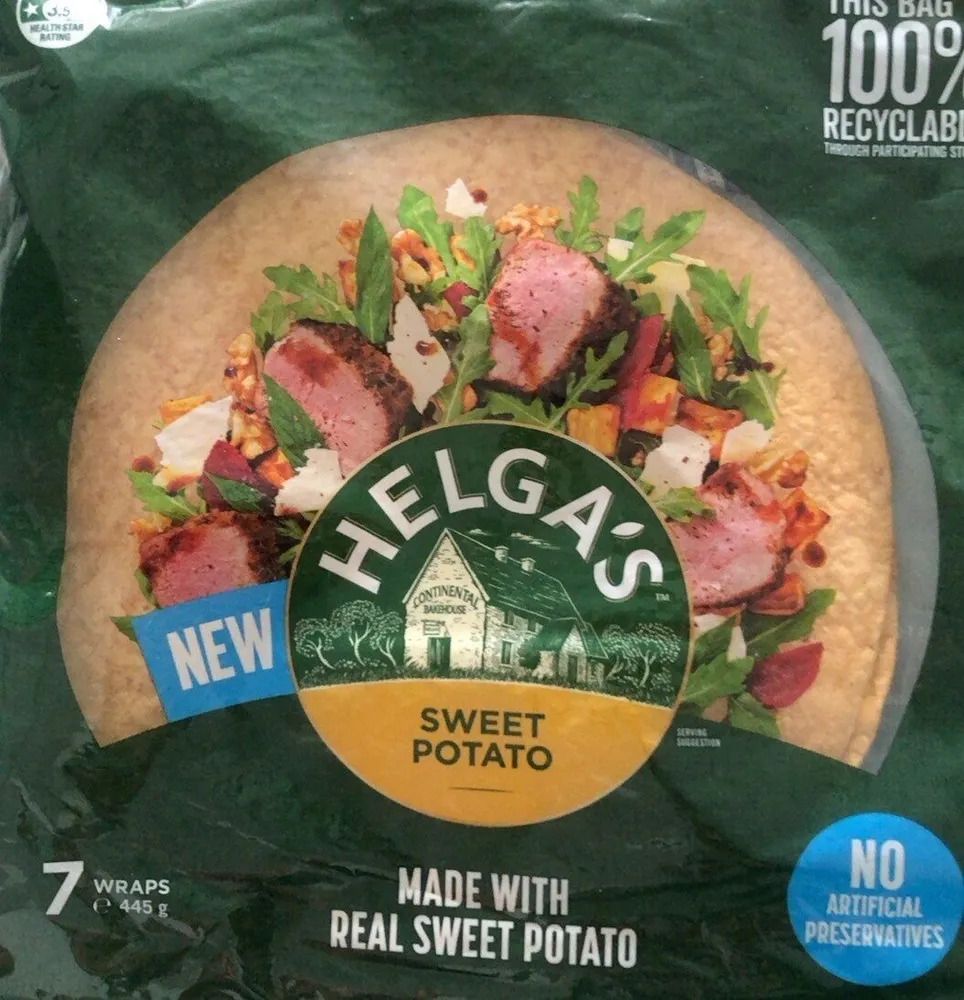Helga’s Sweet Potato Wraps