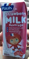 Strawberry milk beverage