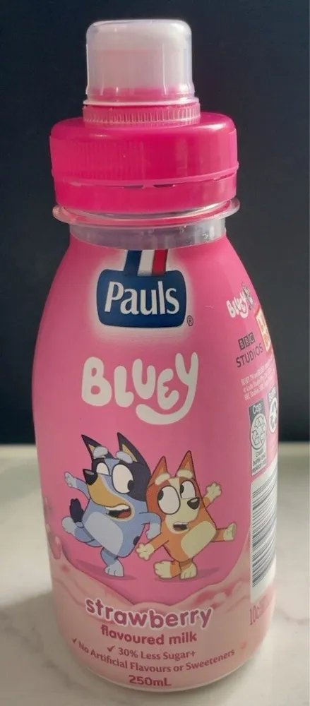 Strawberry flavoured milk