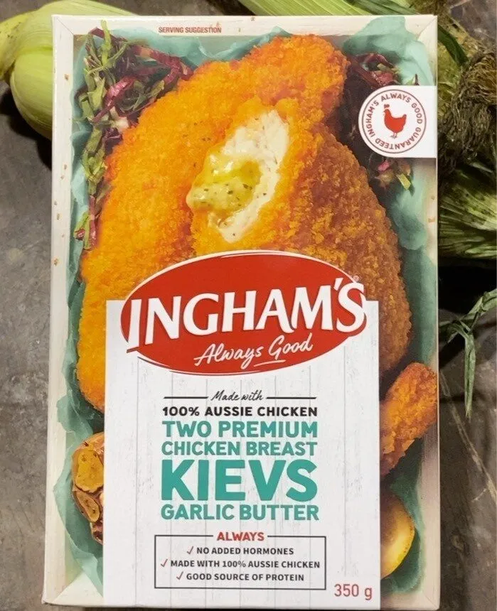 Two Premium Chicken Breast Kyivs Garlic Butter