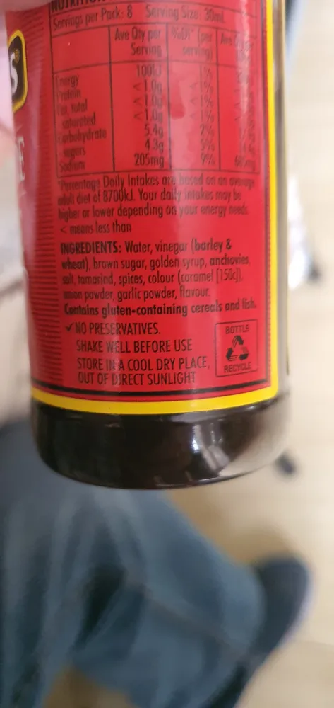Holbrooks Worcestershire Sauce 250ML