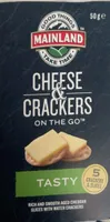 Tasty Cheddar Cheese Slices with Water Crackers