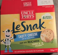 LeSnak Tasty Cheese Dip & Crackers