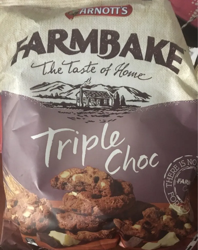 Arnotts Farmbake Cookies Triple Chocolate