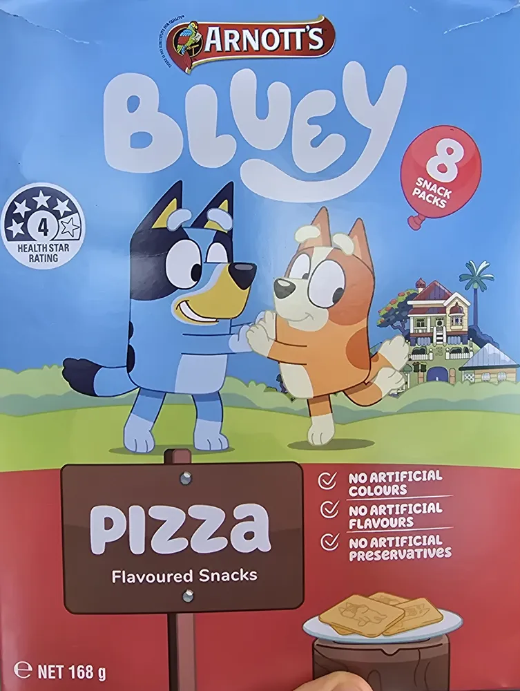 Bluey pizza shapes