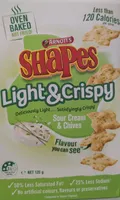 Shapes Light & Crispy Sour Cream & Chives