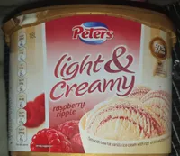 Vanilla Flavoured Low Fat Ice Cream with Raspberry Sauce (5%)