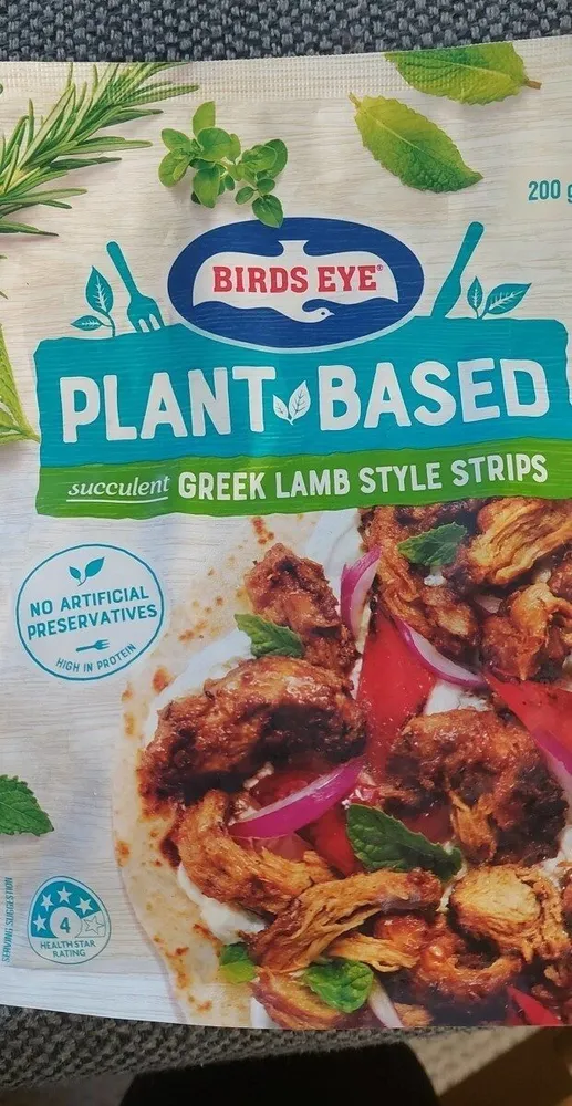 PLANT-BASED succulent GREEK LAMB STYLE STRIPS