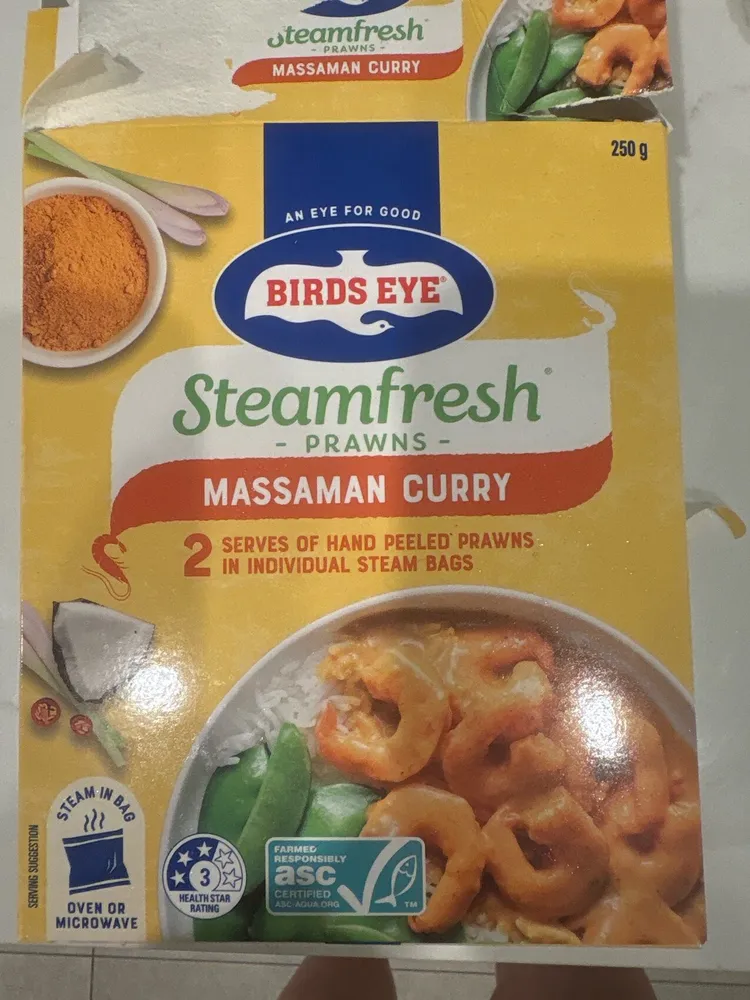 Steamfresh Prawns Massaman Curry