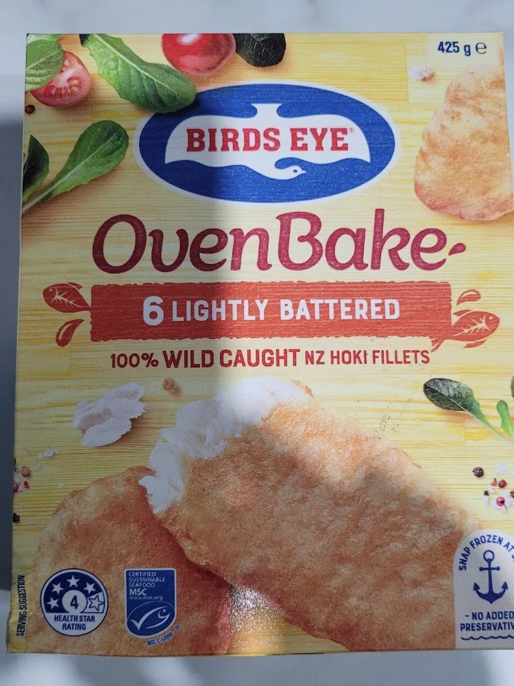 OvenBake 6 Lightly Battered 100% Wild Caught NZ Hoki Fillets