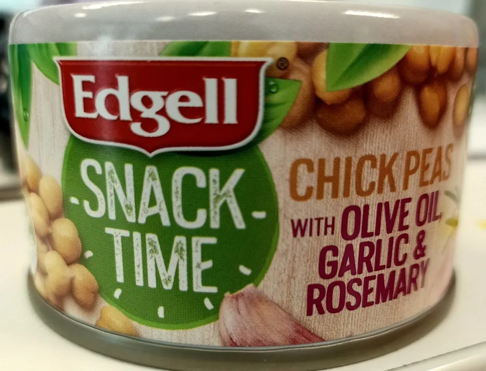 Chick Peas with Olive Oil, Garlic & Rosemary