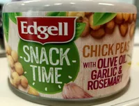 Chick Peas with Olive Oil, Garlic & Rosemary