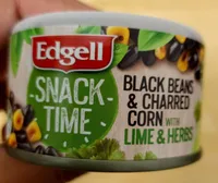 BLACK BEANS & CHARRED CORN WITH LIME & HERBS