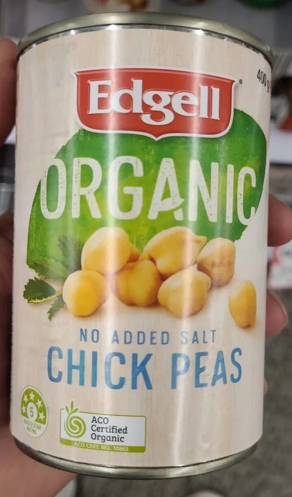 Organic No Added Salt Chick Peas