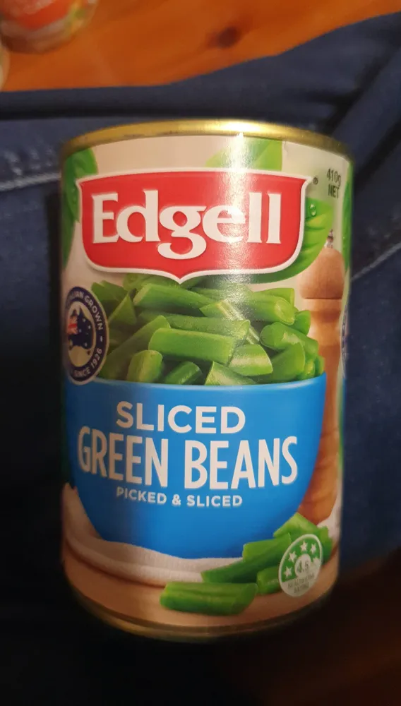 Sliced green beans