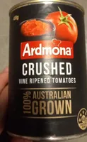 Crushed vine ripened tomatoes
