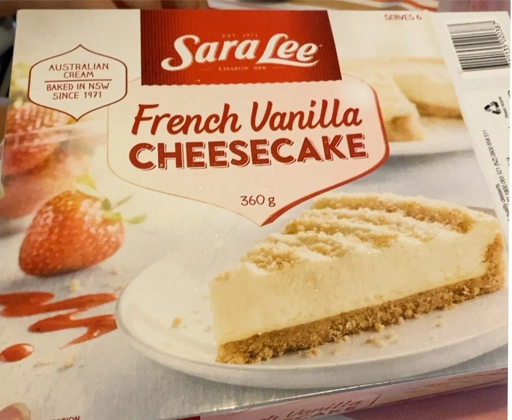 French vanilla cheesecake