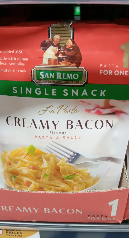 Creamy Bacon flavour Pasta & Sauce