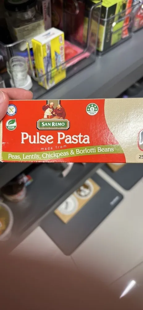 Pulse Pasta made from Peas, Lentils, Chickpeas & Borlotti Beans