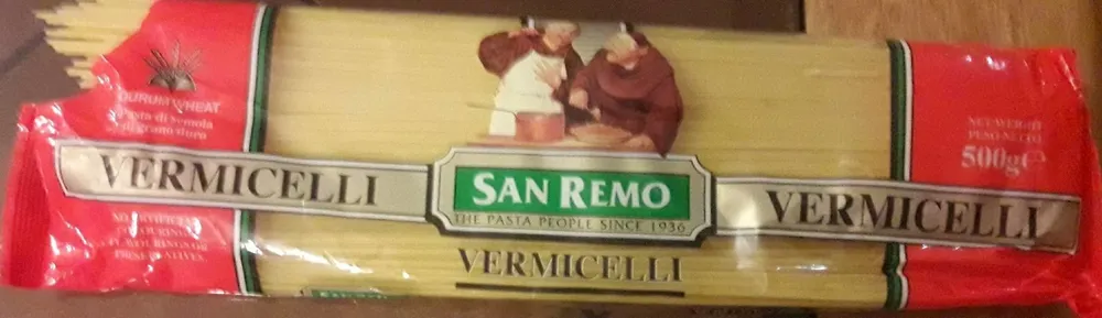 Spaghetti san remo vermicelli
