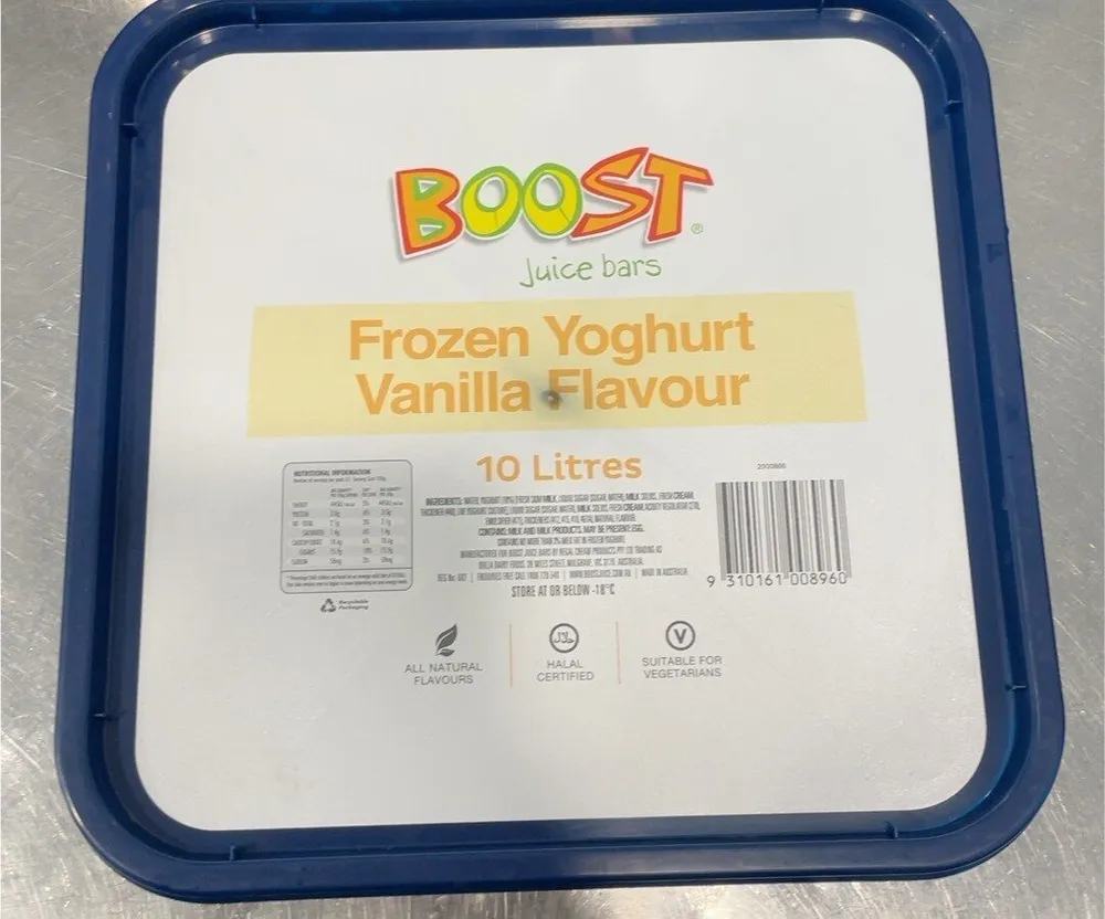Boost Vanilla frozen yoghurt