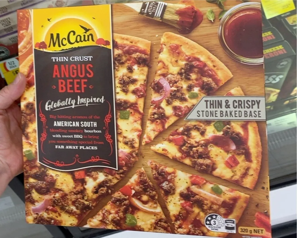 Thin crust pizza