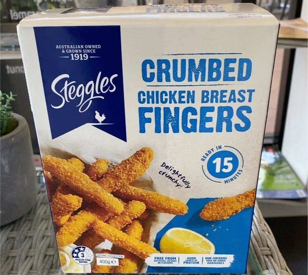 Steggles Crumbed Chicken Breast Fingers (400g)