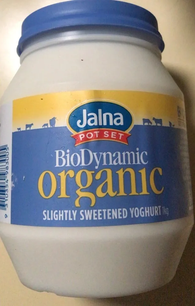Bio dynamic organic slightly sweetened