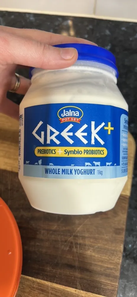 Greek style plus whole milk yoghurt