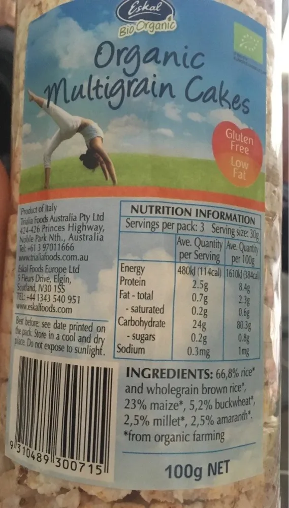 Organic Multigrain Cakes