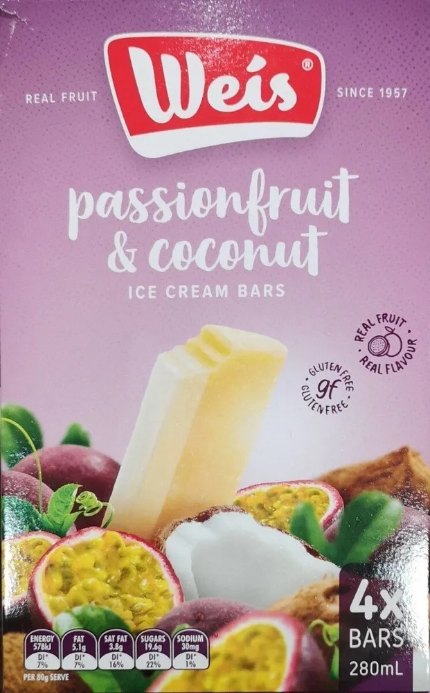 Passionfruit & Coconut Bar