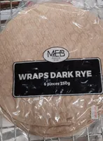 Wraps dark rye