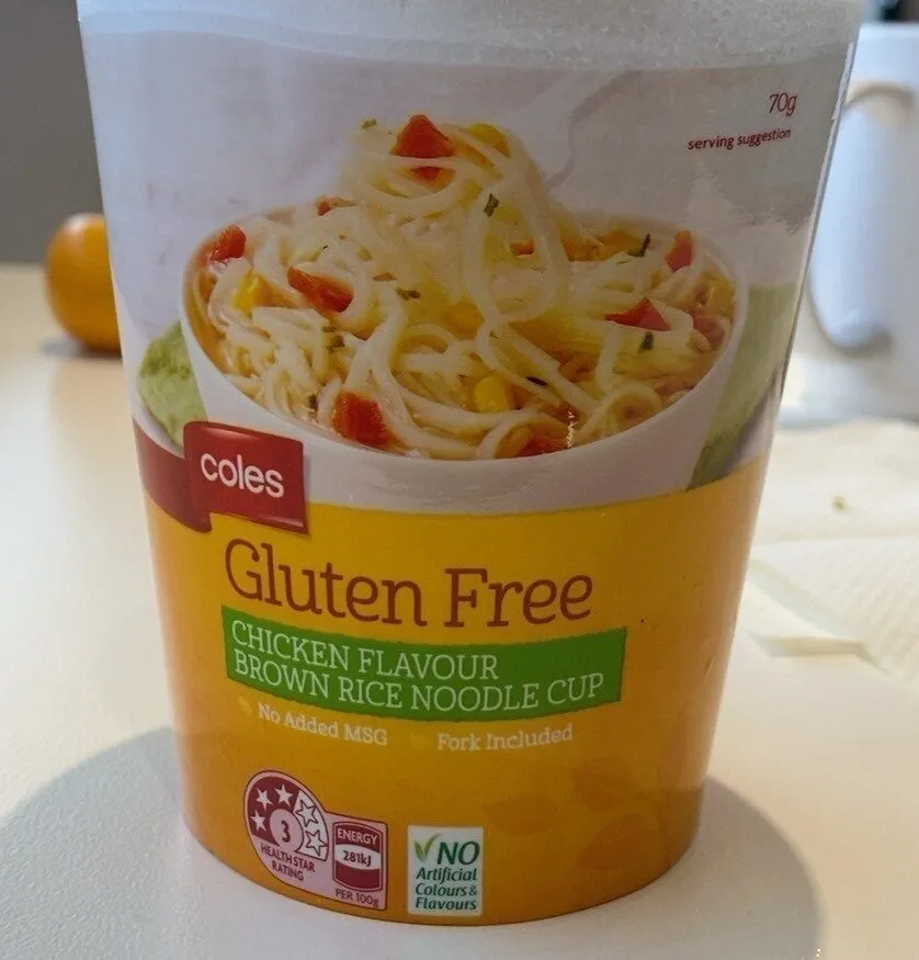 CHICKEN FLAVOUR BROWN RICE NOODLES