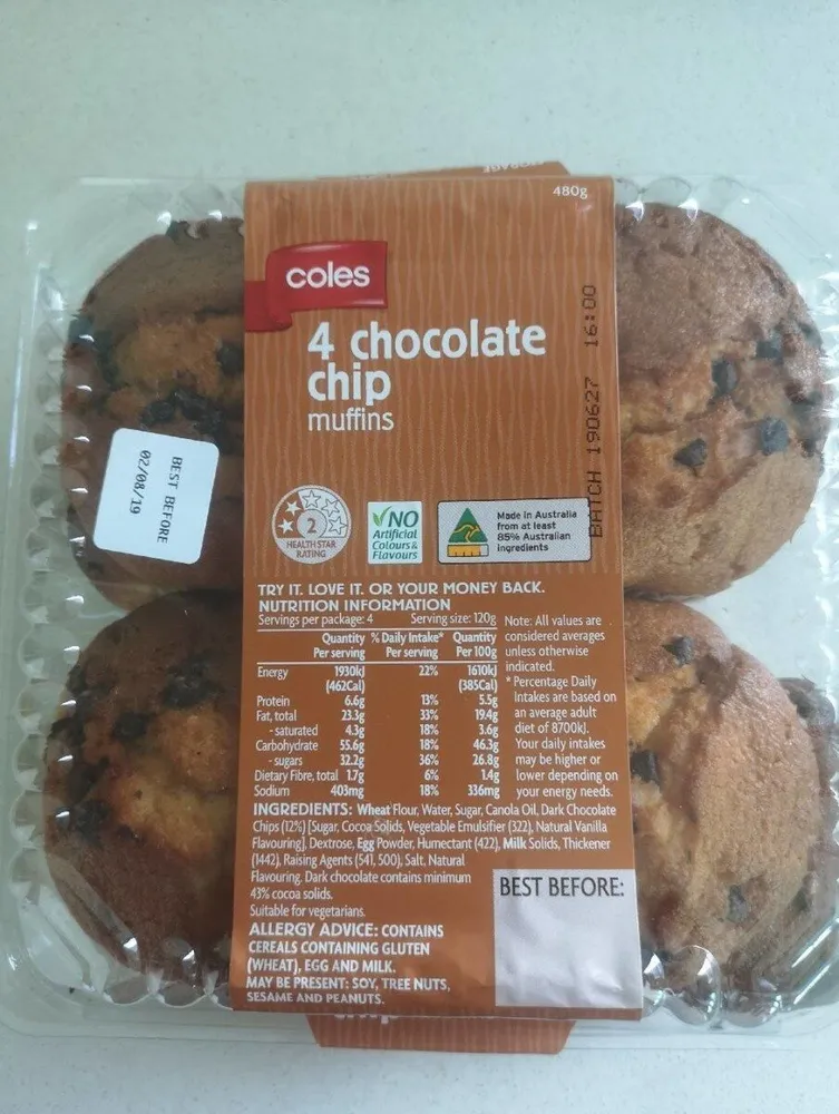 CHOC CHIP MUFFINS