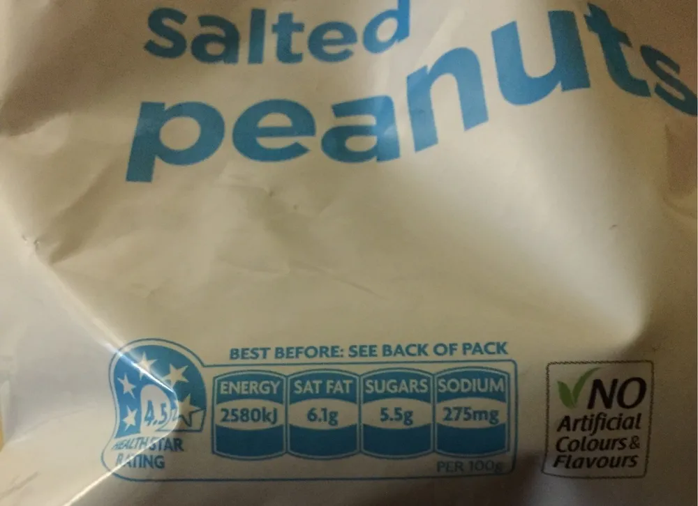 Salted peanuts