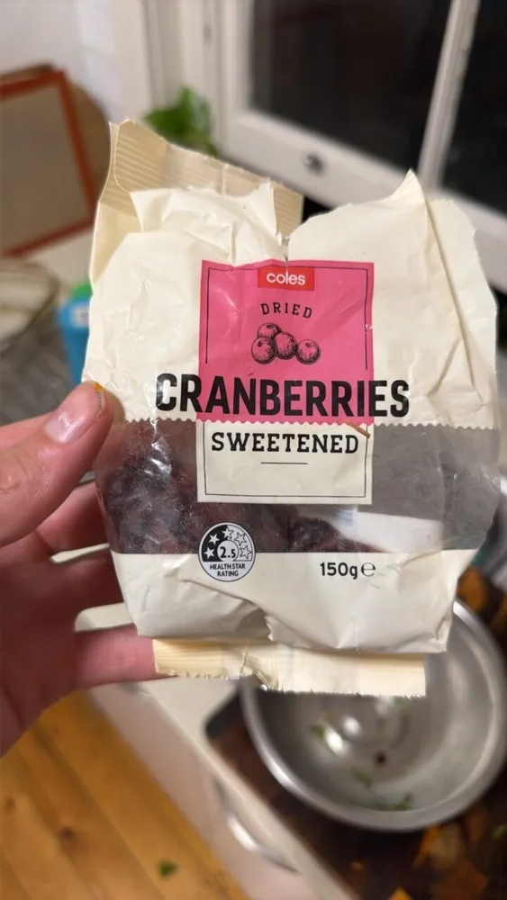 Coles Dried Cranberries Sweetened