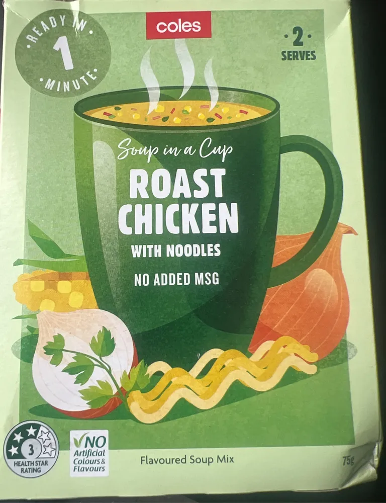 Roast Chicken with Noodles Flavoured Soup Mix