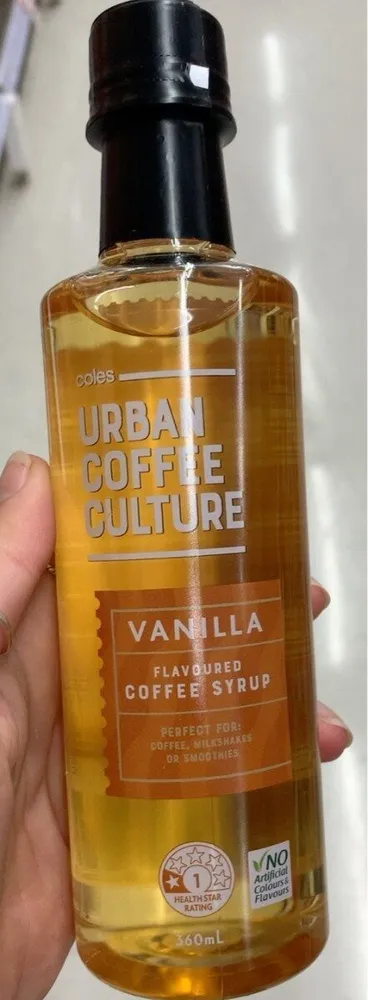 Vanilla Flavoured Coffee Syrup
