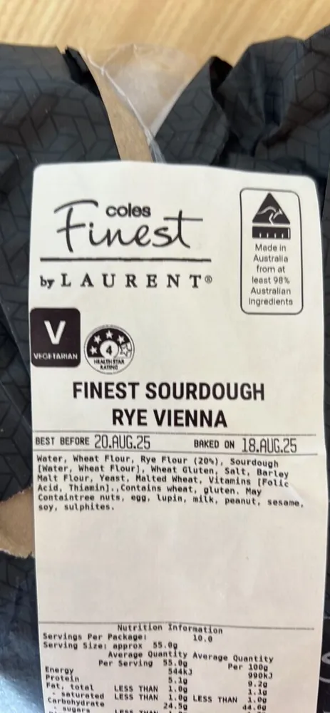 FINEST SOURDOUGH RYE VIENNA