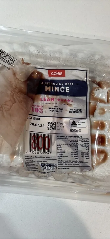 AUSTRALIAN BEEF MINCE