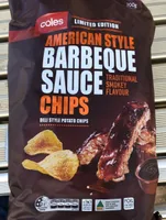 American style barbecue sauce chips